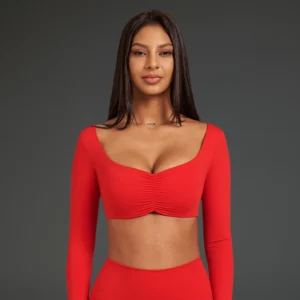 Berry Sculpt Long Sleeve - Berry Red